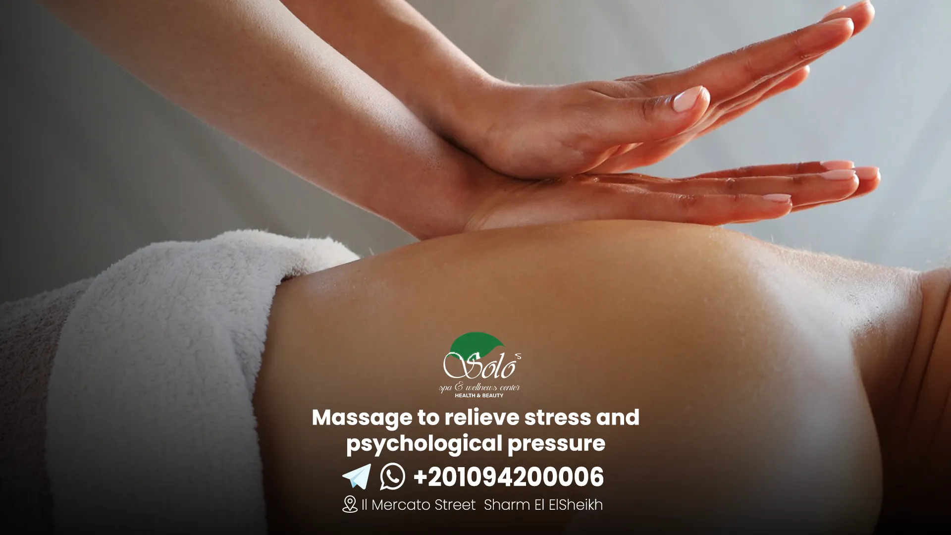 Massage to relieve stress and psychological pressure